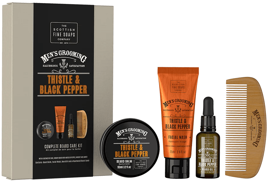 Set de ingrijire barba - Thistle and Black Pepper | Scottish Fine Soaps