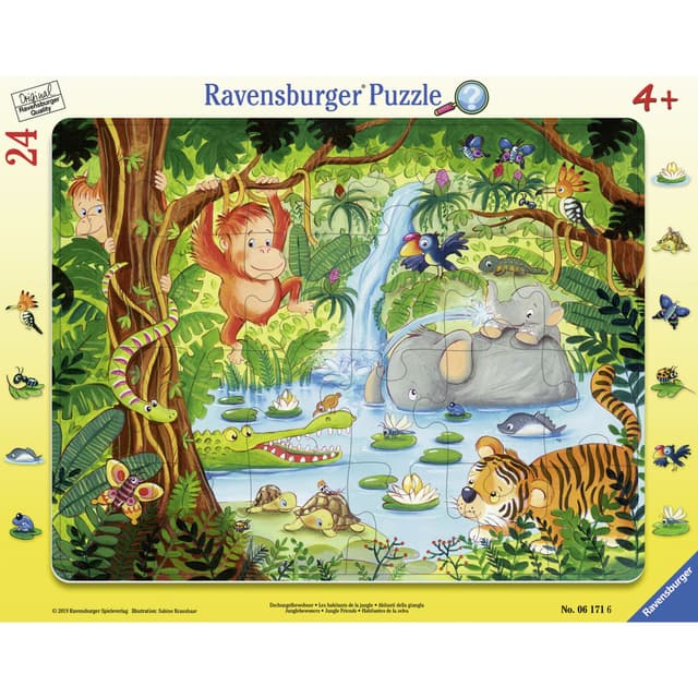 Puzzle tip rama - Jungla, 24 Piese | Ravensburger