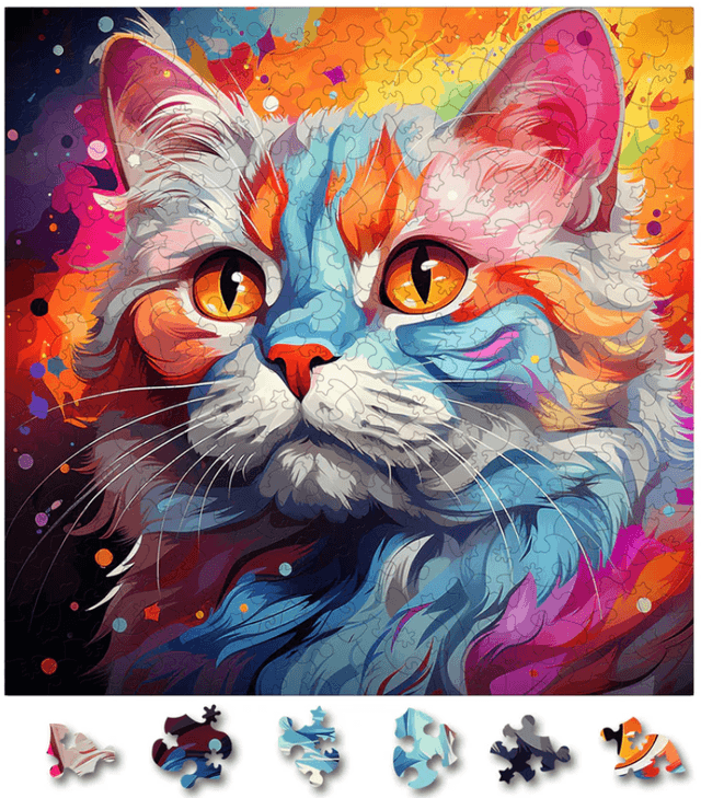 Puzzle din lemn - British Shorthair 3 | Woodmix Puzzles