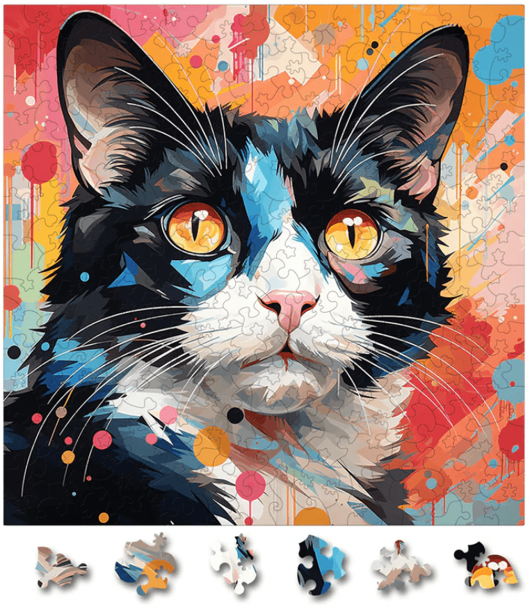 Puzzle din lemn - Japanese Bobtail 1 | Woodmix Puzzles
