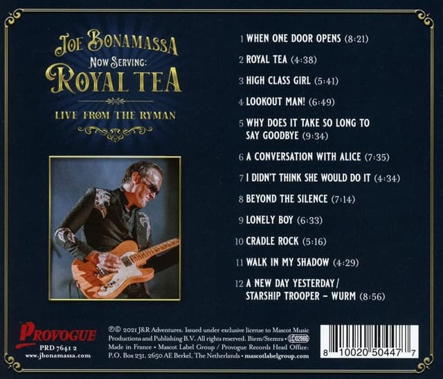Now Serving: Royal Tea Live From The Ryman | Joe Bonamassa