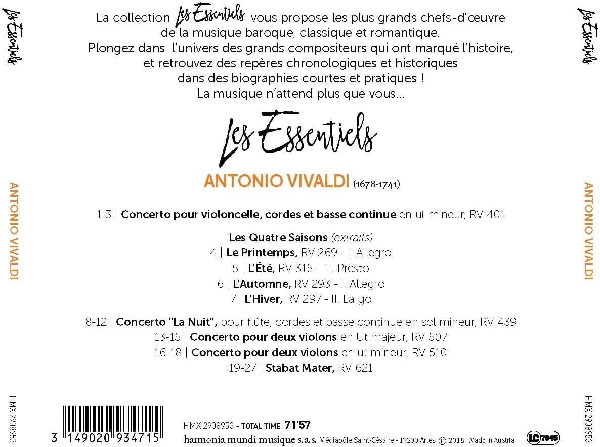 Les Essentiels De Antonio Vivaldi | Various Artists