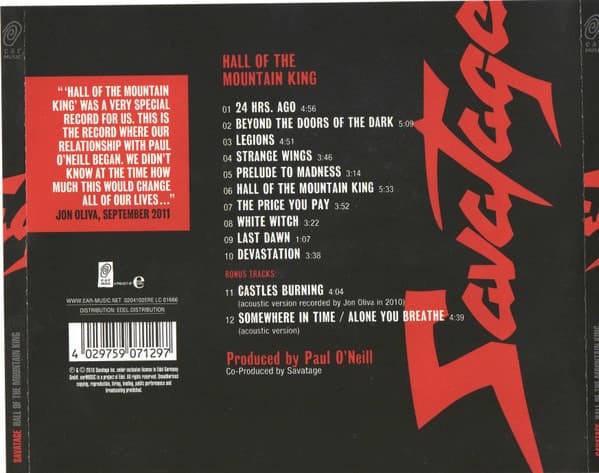 Hall Of The Mountain King | Savatage