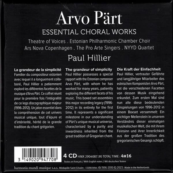 Arvo Part - Essential Choral Works | Arvo Part