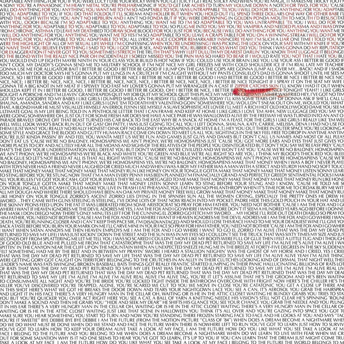 Zipper Catches Skin - Vinyl | Alice Cooper