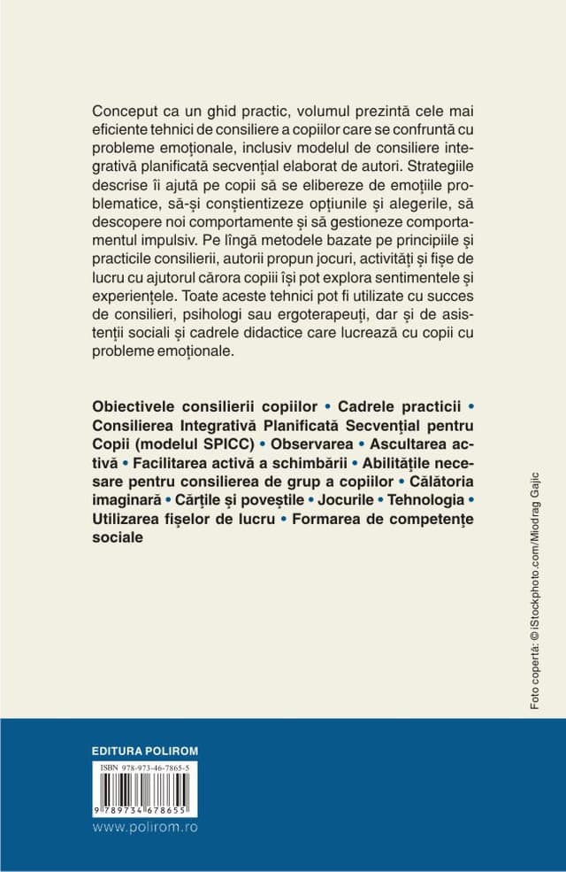 Consilierea copiilor. O introducere practica | David Geldard, Kathryn Geldard, Rebecca Yin Foo