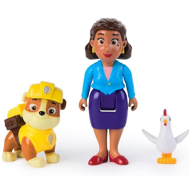 Set 2 figurine - Paw Patrol - Rubble si Mayor Goodway | Spin Master
