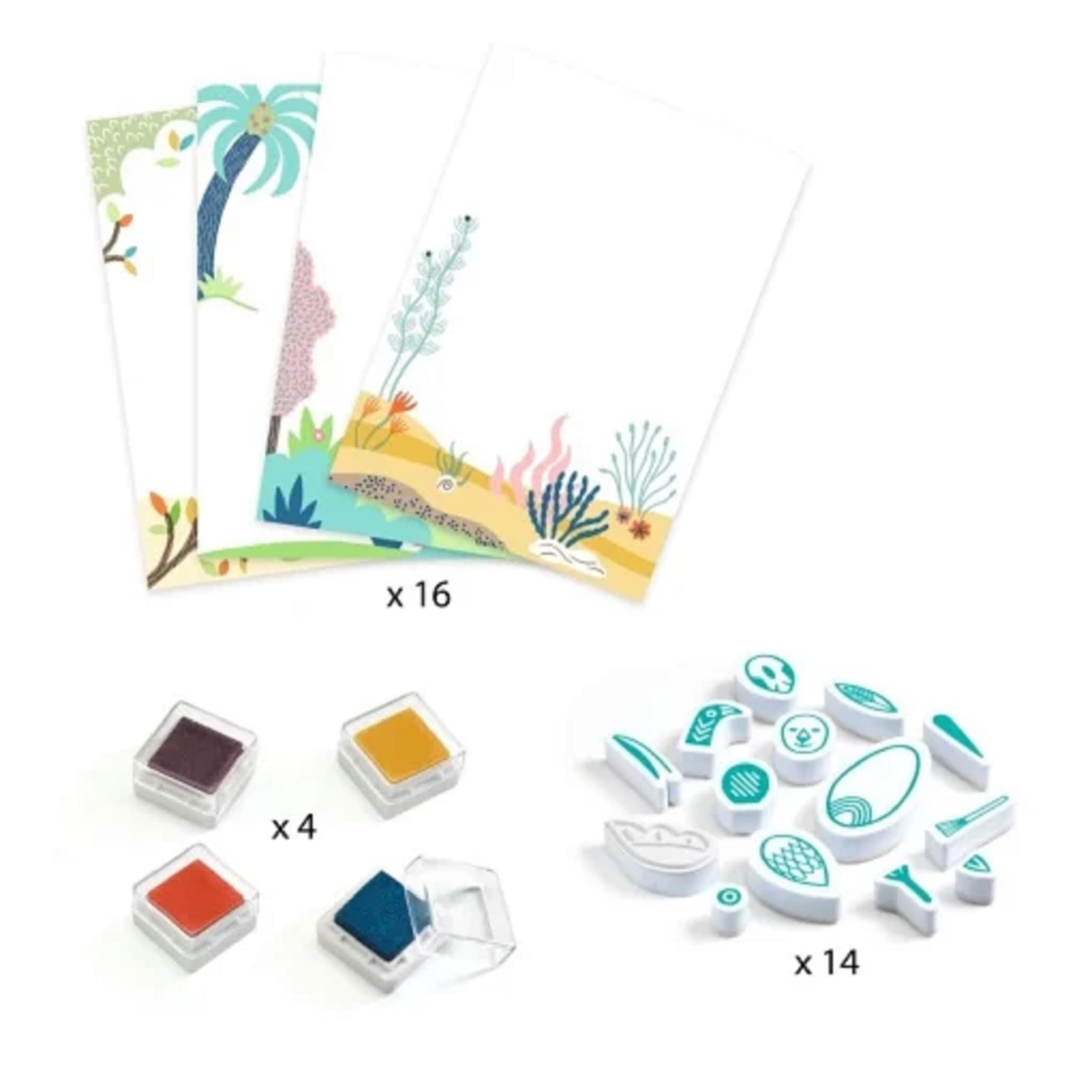 Joc creativ - Stampile - Animale surprinzatoare | Djeco