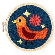 Set creativ broderie - Punch Needle Bird | Kikkerland