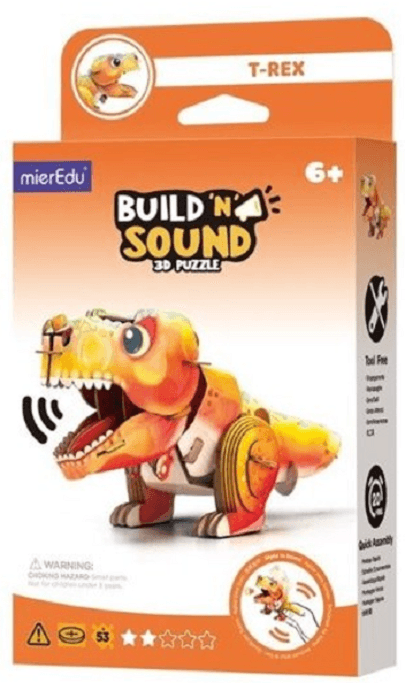 Puzzle 3D cu sunet - Build 'n' Sound - Tyrannosaurus Rex | MierEdu