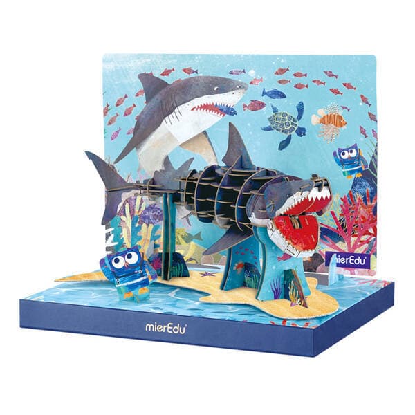 Puzzle 3D 113 piese - Marele Rechin Alb | MierEdu