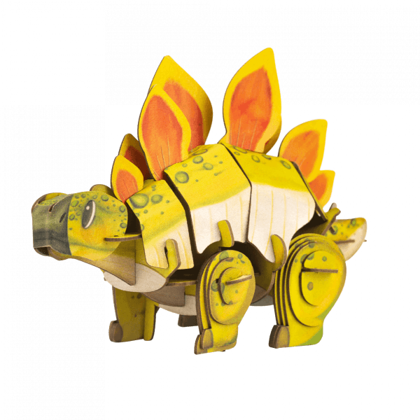 Puzzle 3D 60 piese - Build 'n' Sound - Stegosaurus | MierEdu
