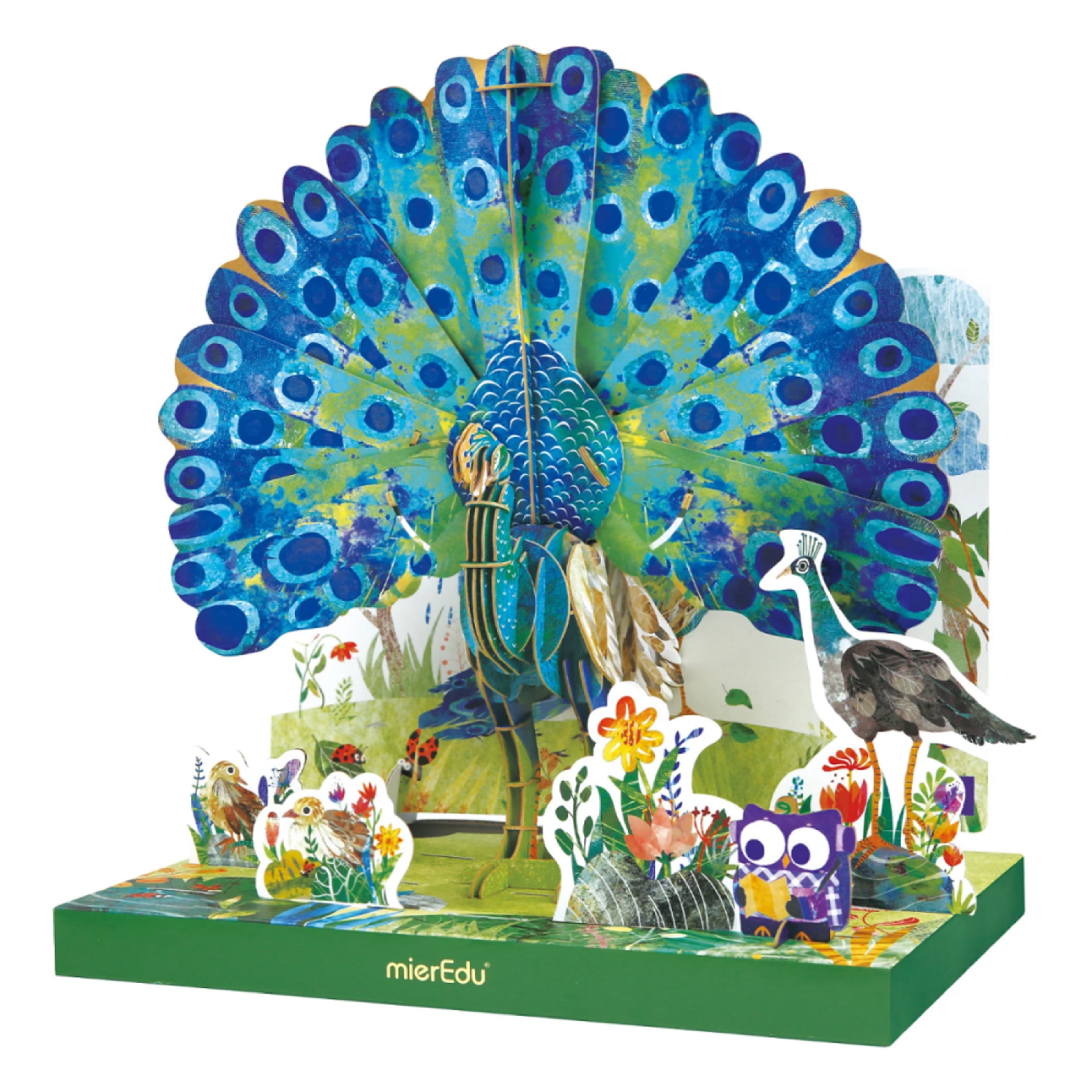 Puzzle 3D - 108 piese - Paun | MierEdu