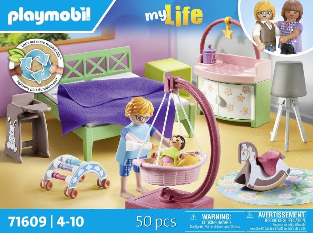 Set joaca - My Life - Dormitor cu colt de joaca pentru bebelusi | Playmobil