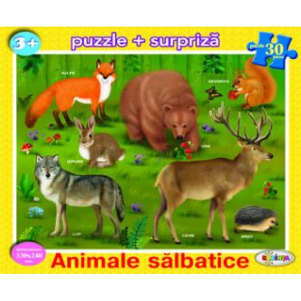 Puzzle - Animale salbatice (30 piese) | Dorinta