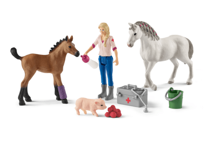 Set figurine - Farm World - Veterinar in vizita | Schleich