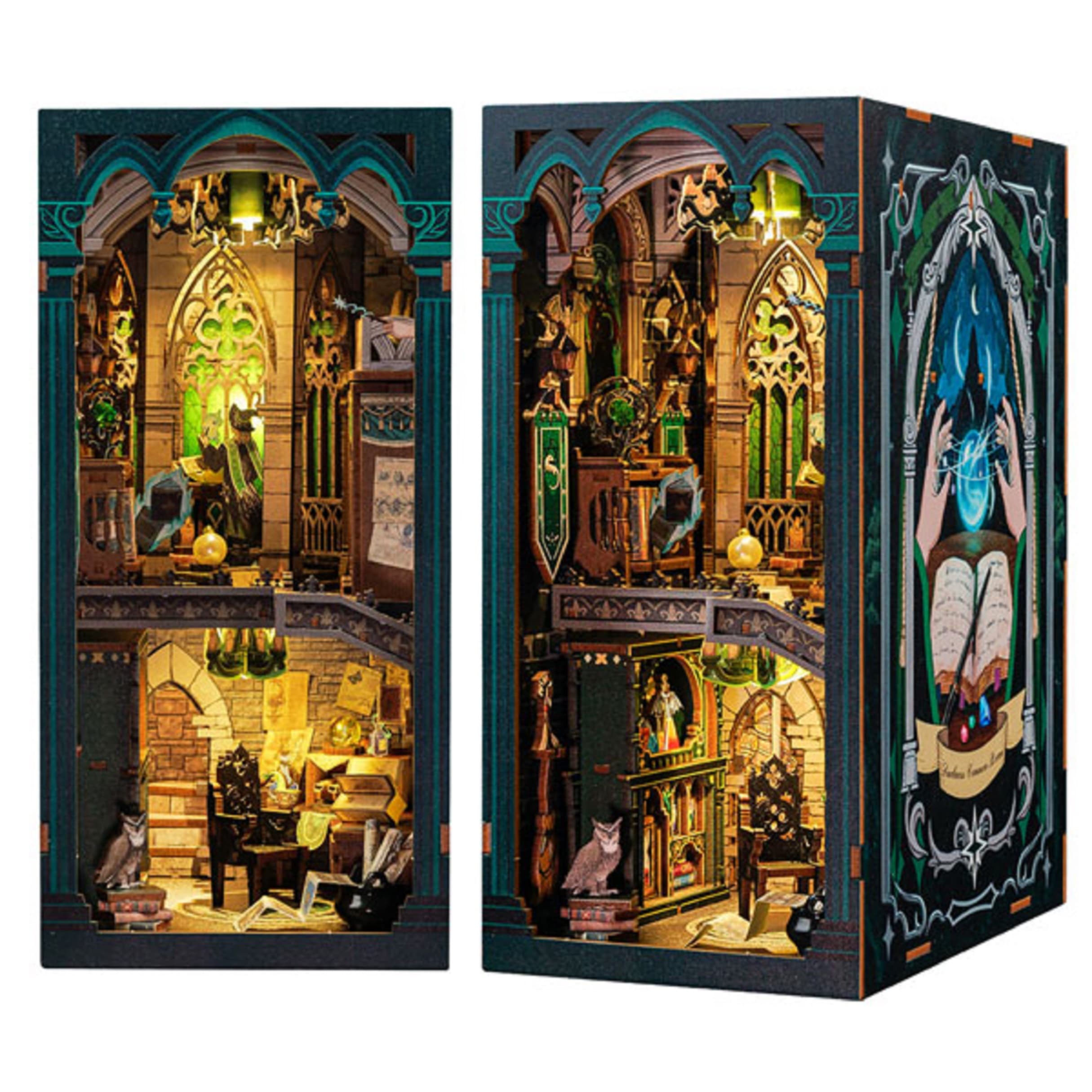 Puzzle 3D 156 piese - Cotor de carte - Darkness Common Room | Cutebee