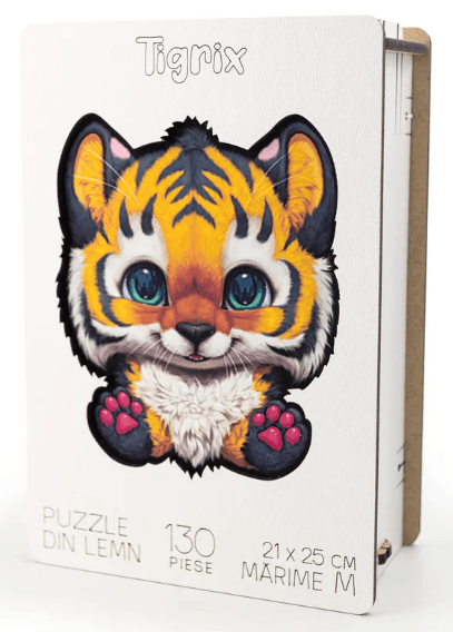 Puzzle din lemn - Tigrix | Woodmix Puzzles