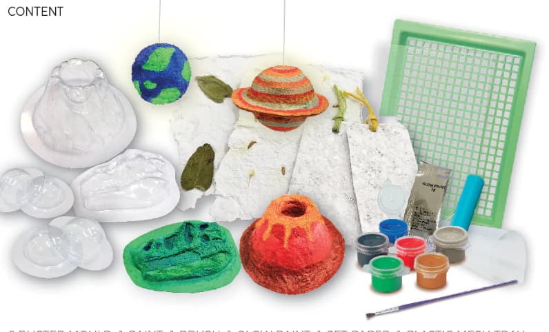 Set stiintific - Paper Mache - Stiinta Verde | 4M