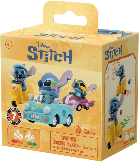 Figurina surpriza - Zoom Hero - Lilo & Stitch - Pullback Vehicles (pret pe bucata) | YuMe
