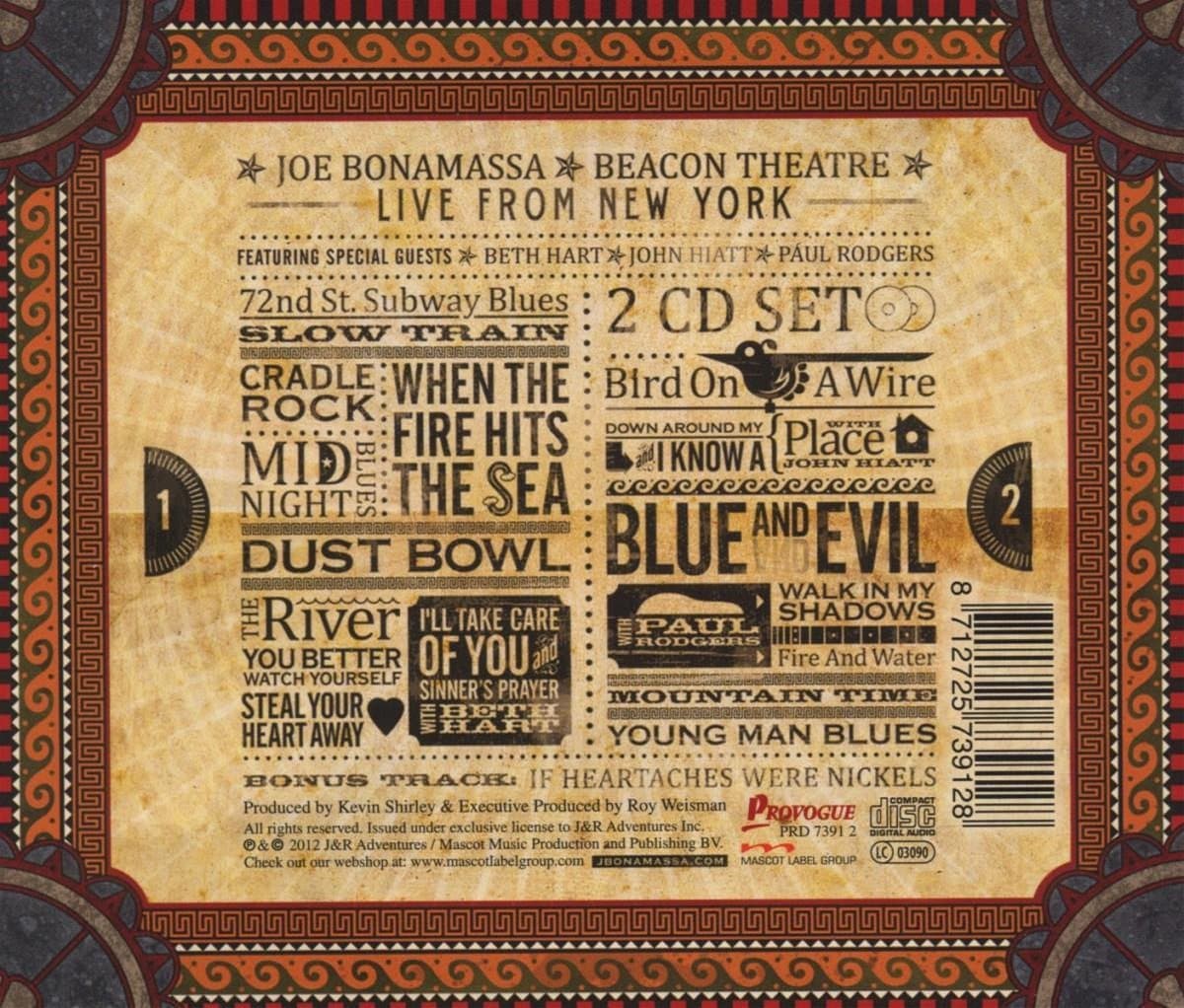 Beacon Theatre. Live From New York  | Joe Bonamassa