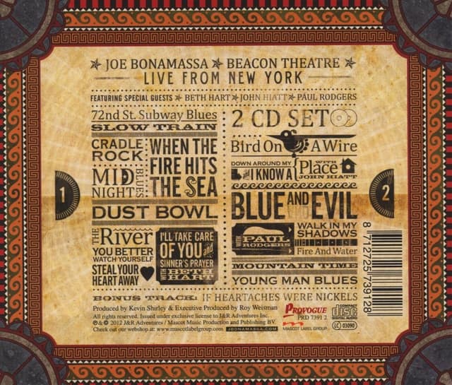 Beacon Theatre. Live From New York  | Joe Bonamassa
