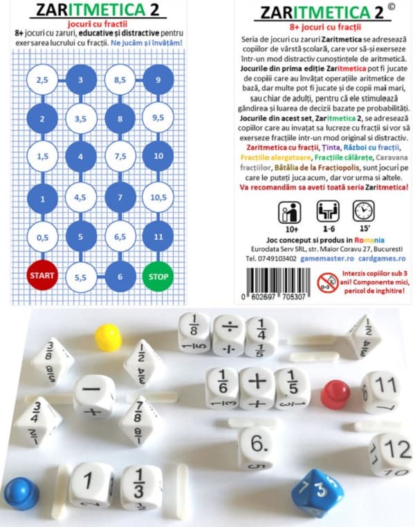 Joc educativ - Zaritmetica 2 - Fractii | Gamemaster
