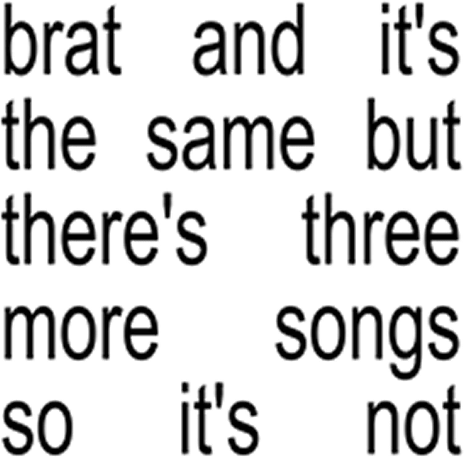 Brat And It's The Same But There's Three More Songs So It's Not | Charli XCX