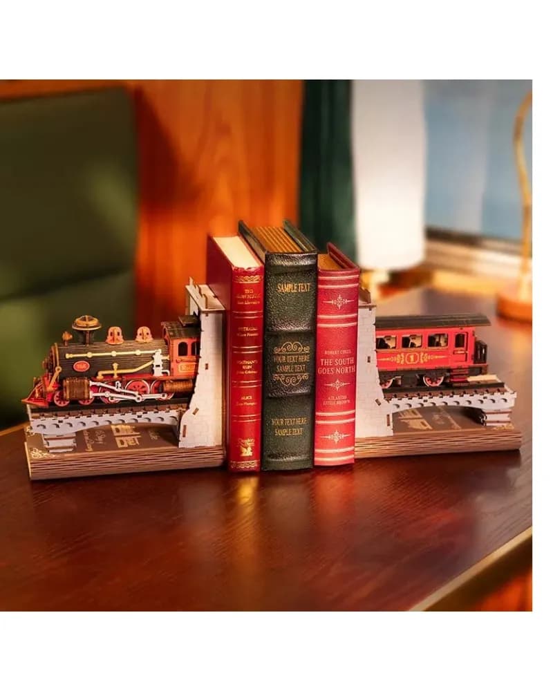 Puzzle 3D - Diorama pentru Biblioteca Trenul Cartilor, 313 piese | Robotime