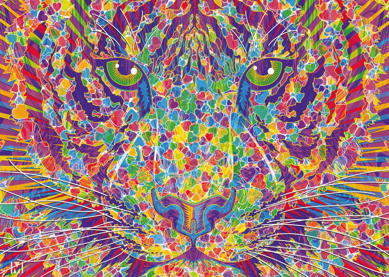 Puzzle 2000 piese - Wild at Heart (Tiger) | Schmidt