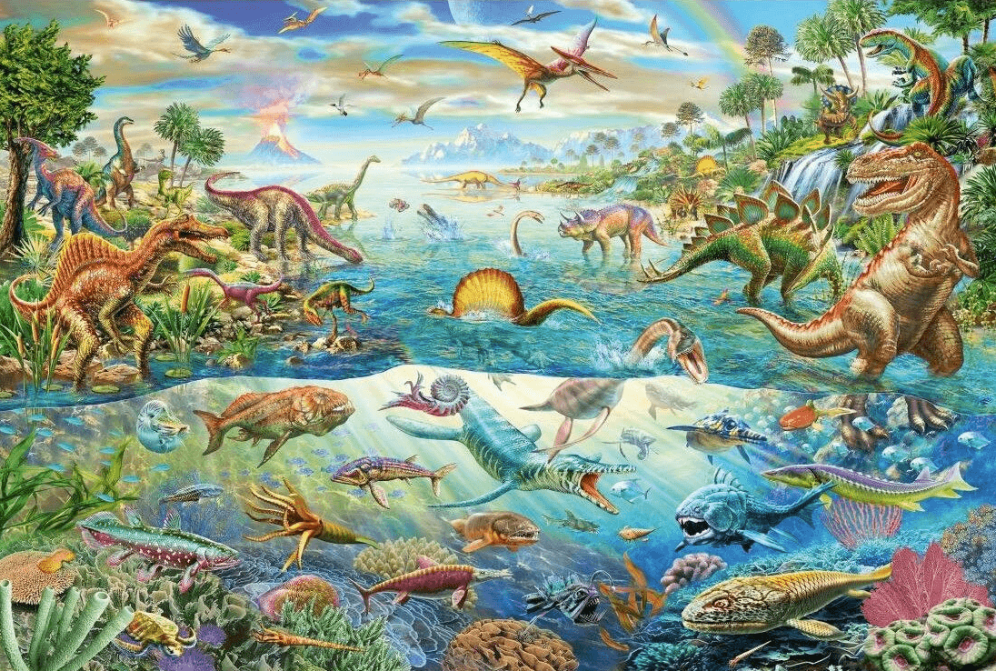 Puzzle 200 piese - Discover the Dinosaurs | Schmidt