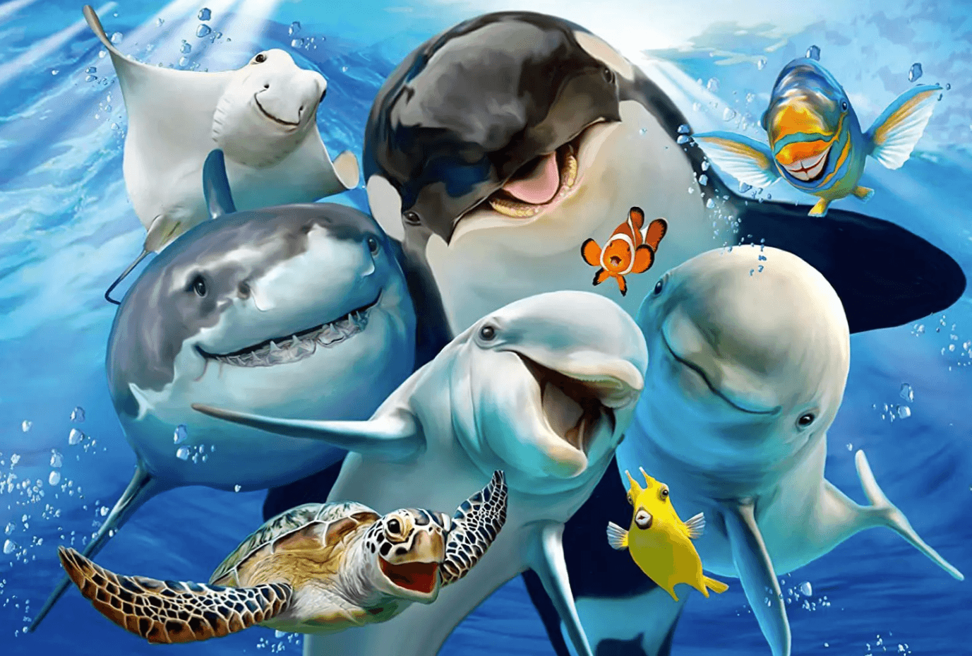 Puzzle 200 piese - Underwater Friends | Schmidt