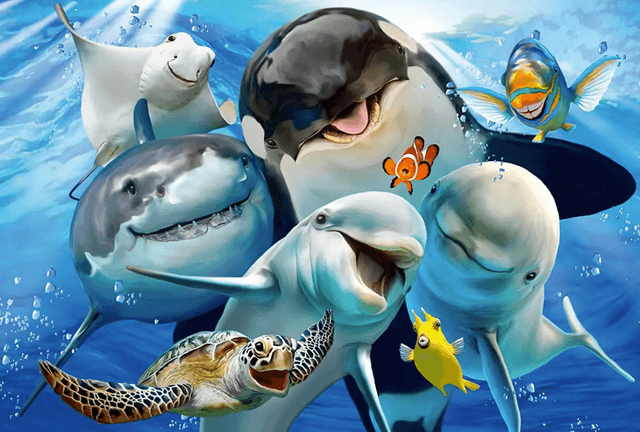 Puzzle 200 piese - Underwater Friends | Schmidt