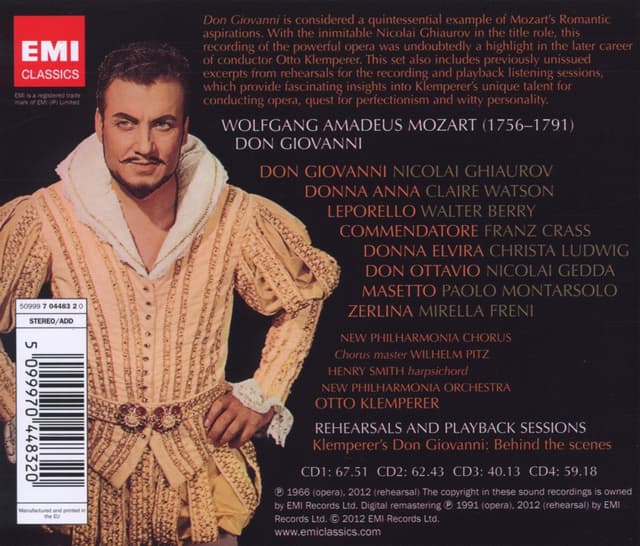 Mozart: Don Giovanni | Wolfgang Amadeus Mozart, Otto Klemperer