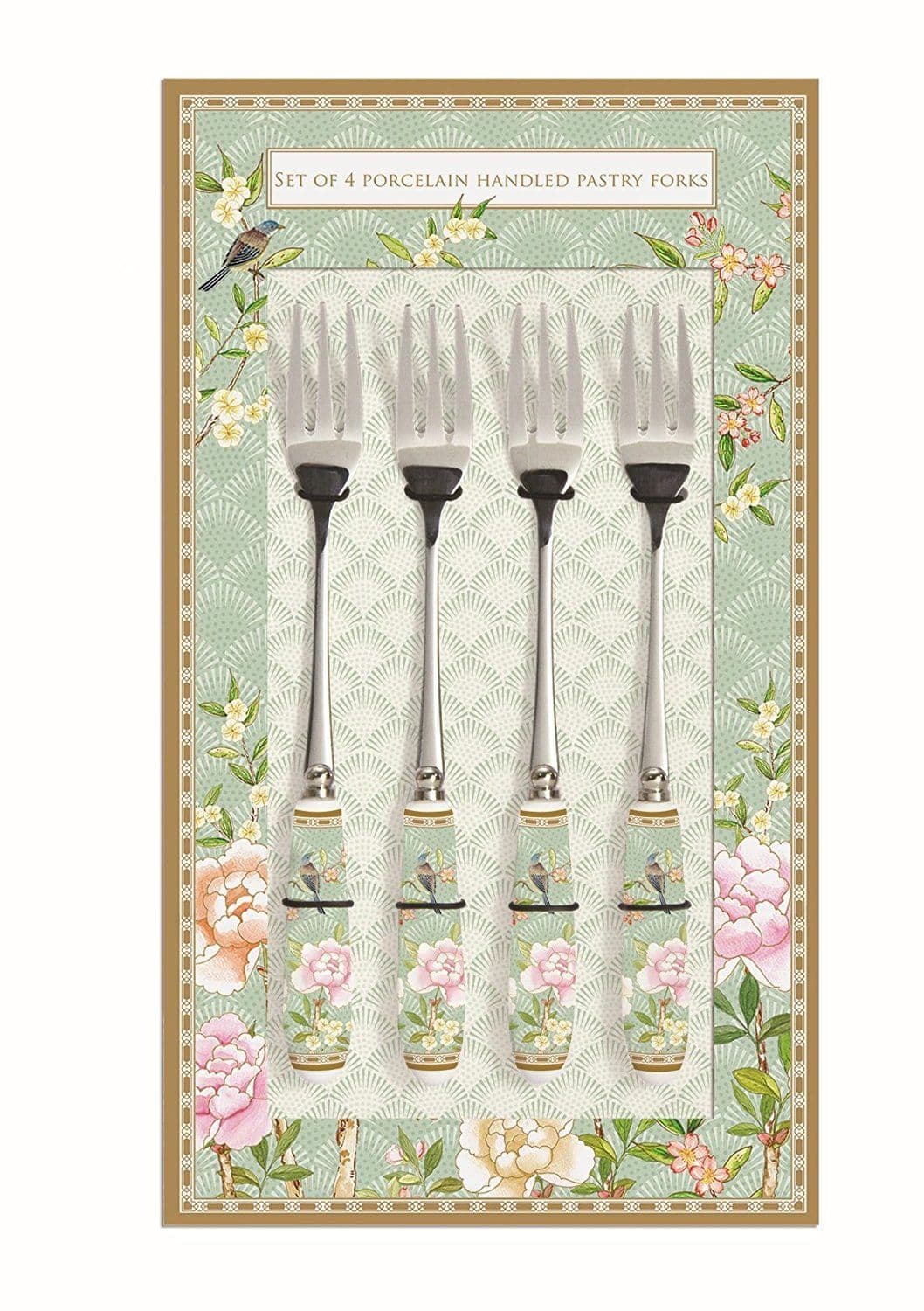 Set de 4 furculite - Palace Garden Aqua | Nuova R2S