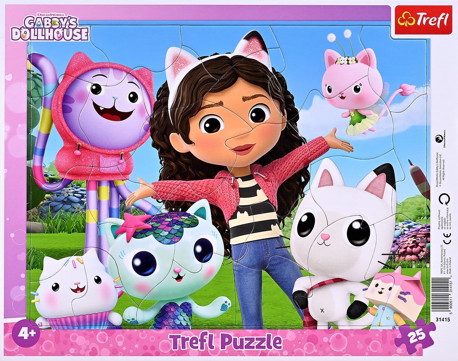 Puzzle 25 piese - Gabby's Dollhouse - Lumea lui Gabby | Trefl