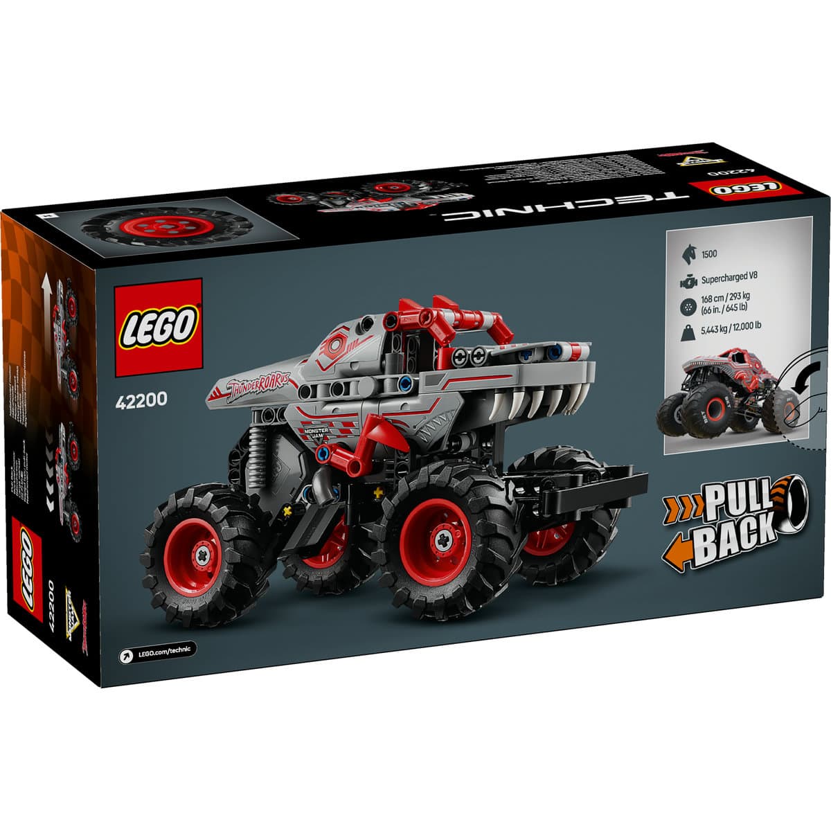 LEGO Technic - Monster Jam -ThunderROARus Pull-Back (42200) | LEGO
