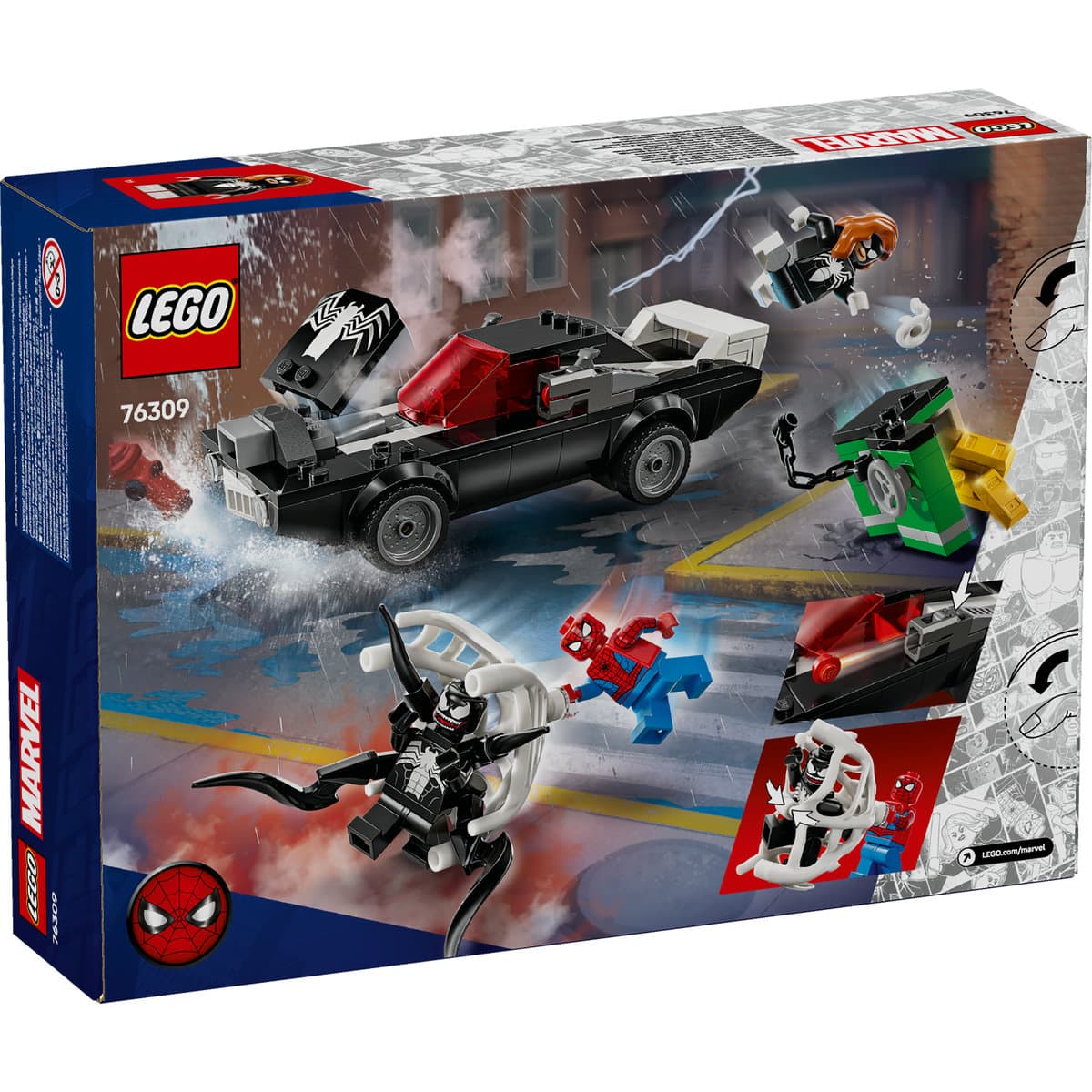 LEGO Marvel Super Heroes - Omul Paianjen vs. Masina fortoasa a lui Venom (76309) | LEGO