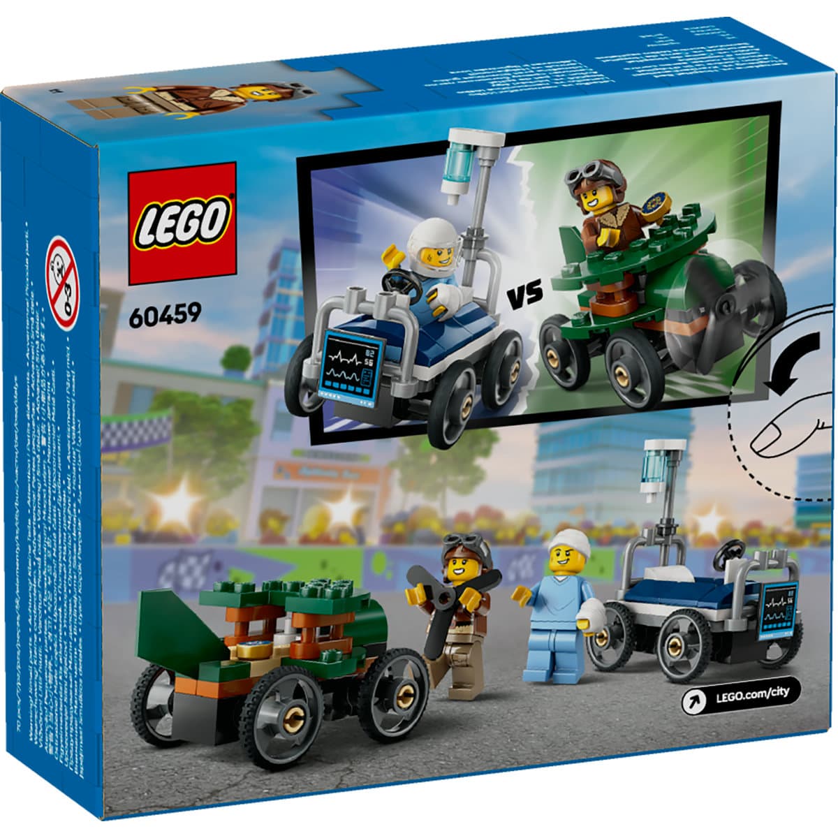 LEGO City - Pachet de curse Avion vs. Pat de spital (60459) | LEGO