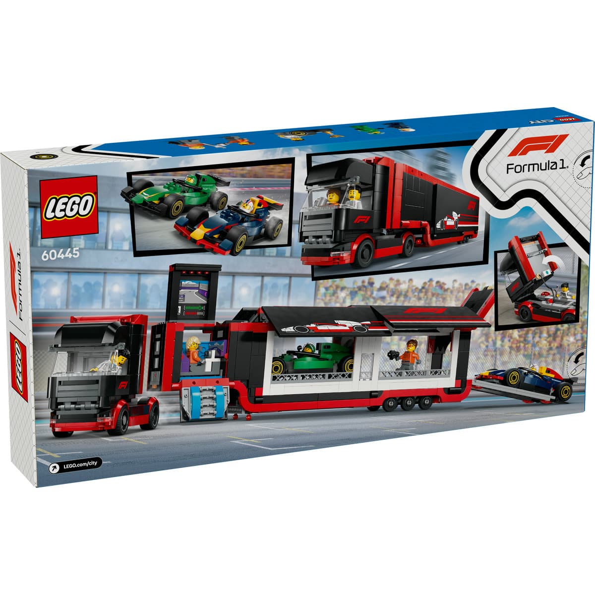 LEGO City - Camion F1 cu masinile F1 RB20 si AMR24 (60445) | LEGO