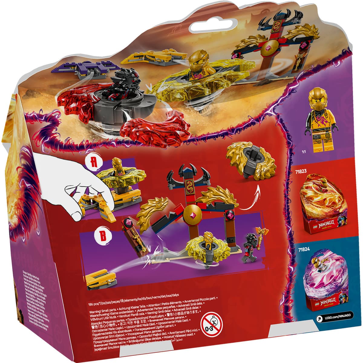 LEGO Ninjago - Pachet de lupta cu dragoni Spinjitzu (71826) | LEGO