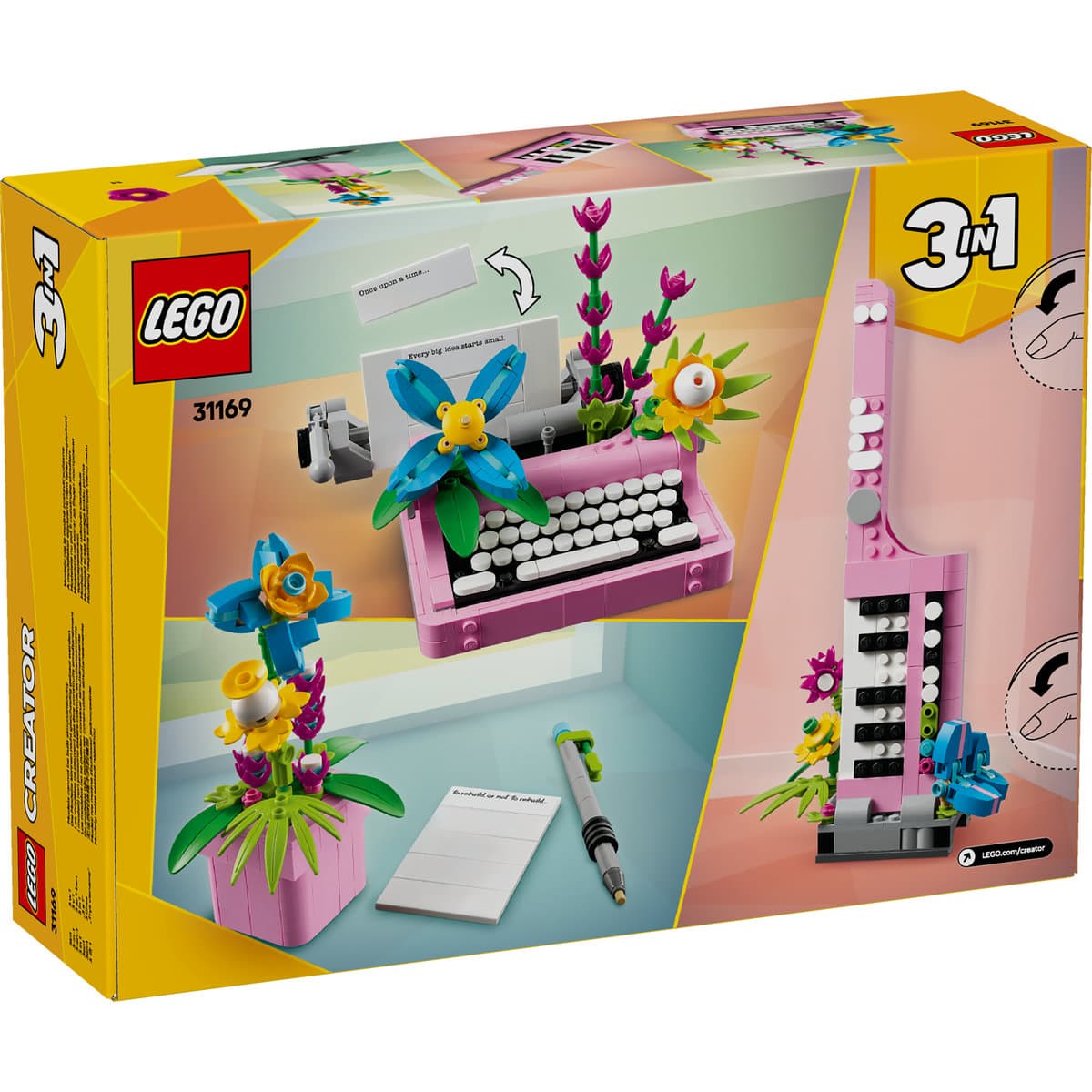LEGO Creator - Masina de scris cu flori (31169) | LEGO