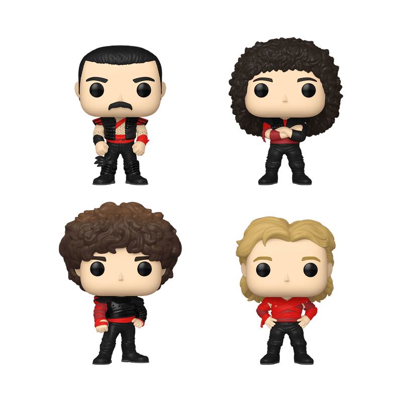 Set 4 figurine - Funko Pop! Rocks - Queen (Radio Ga Ga) | Funko