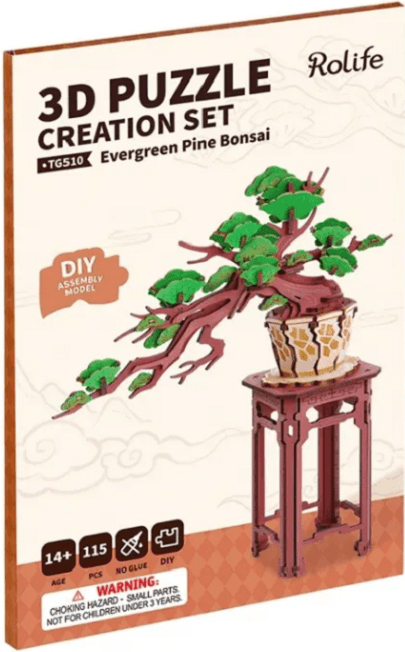 Puzzle 3D -  Bonsai Pin, 115 piese | Robotime