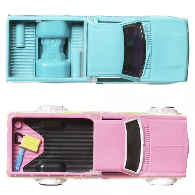 Set 2 Masini metalice - Hot Wheels - Datsun Sunny Truck (1975) si Nissan Hardbody (1993) | Mattel