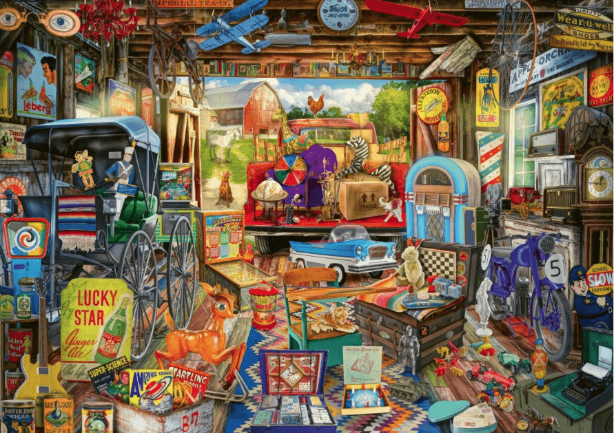 Puzzle - Piata de vechituri in garaj, 500 piese | Schmidt