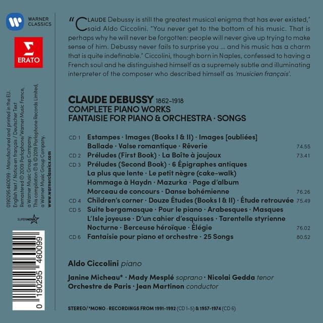 Debussy | Aldo Ciccolini