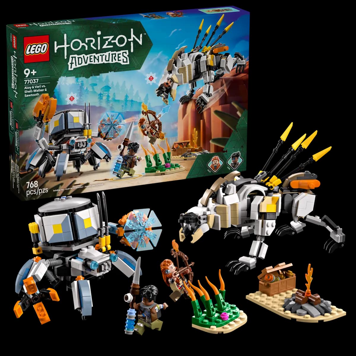 LEGO Horizon Adventures - Aloy & Varl vs. Shell-Walker & Sawtooth (77037) | LEGO