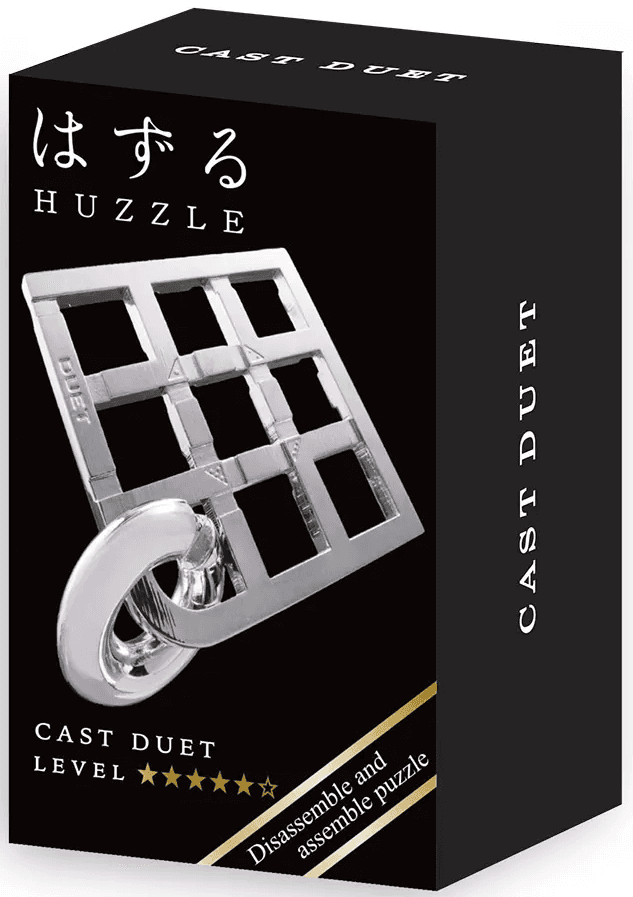 Puzzle mecanic - Mini Huzzle Duet - Silver | Hanayama