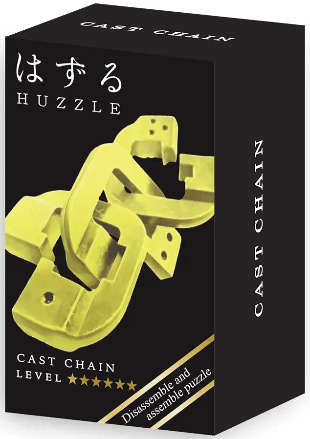 Puzzle mecanic - Mini Huzzle Chain - Gold | Hanayama